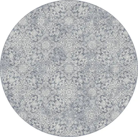 Dynamic Rugs Ancient Garden 57162 Lt.Blue Rugs - Round