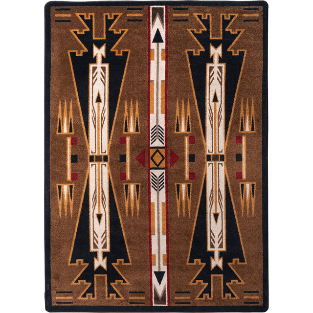 American Dakota Horse Thieves Brown Rug