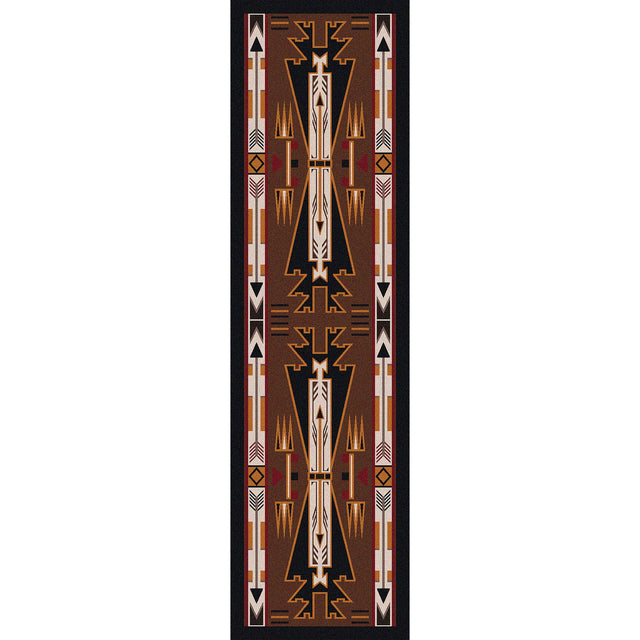 American Dakota Horse Thieves Brown Rug