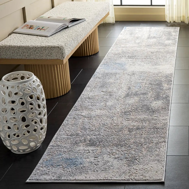 Safavieh Palma 2'-2" x 9'-0" Rug in Grey / Teal