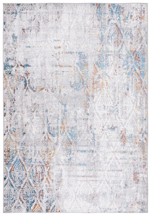 Safavieh Amelia 4'-5" x 6'-5" Rug in Grey / Blue Gold