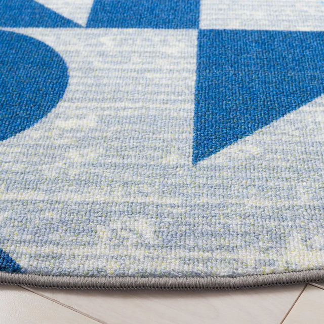 Safavieh Kids Playhouse 200 5'-0" x 5'-0" Rug in Grey / Blue