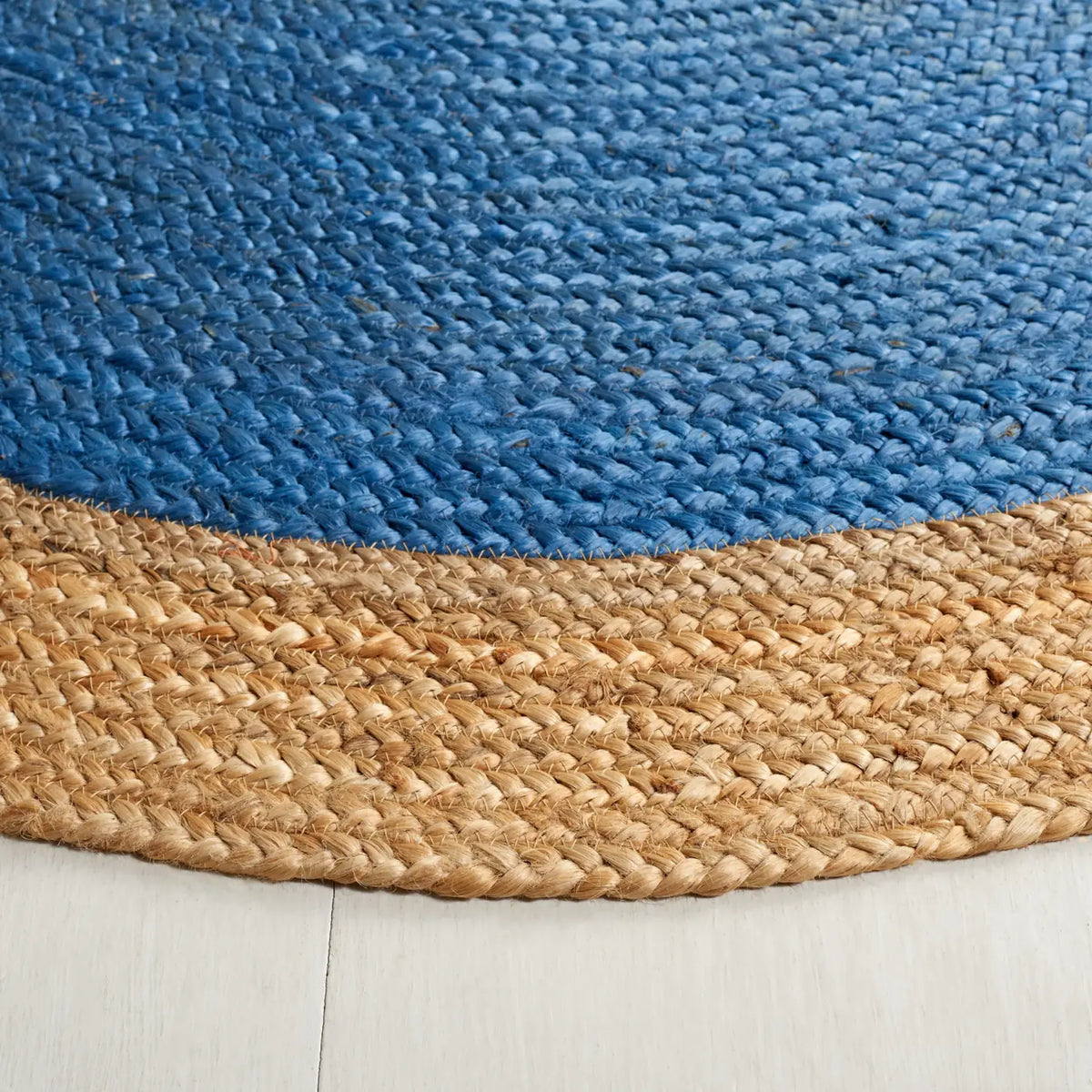 Safavieh Natural Fiber 5'-0" x 8'-0" Rug in Royal Blue / Natural