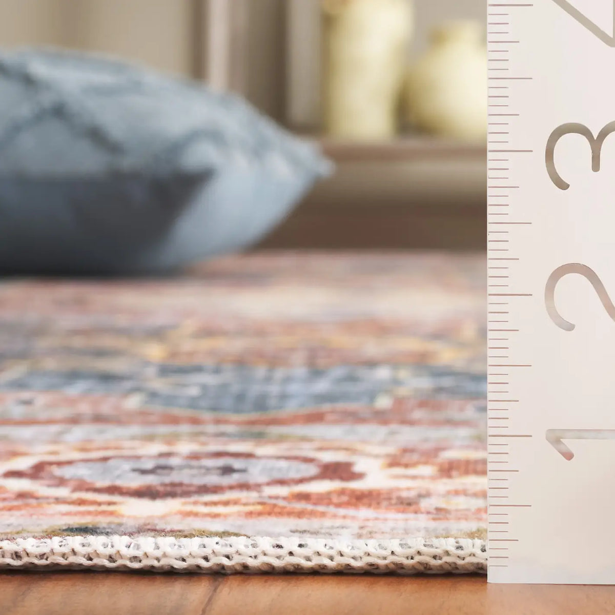 Safavieh Arizona 4'-0" x 6'-0" Rug in Rust / Blue Green