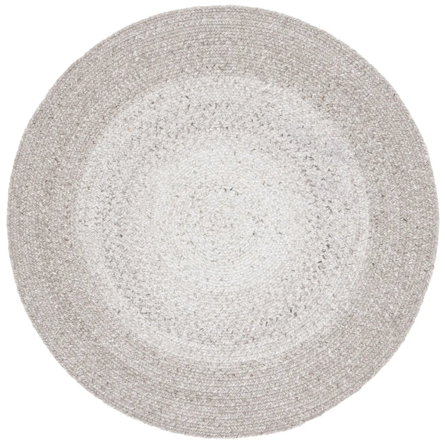 Safavieh Braided 3'-0" x 3'-0" Rug in Light Grey