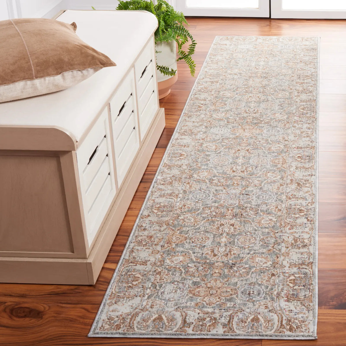 Safavieh Harlow 2'-0" x 8'-0" Rug in Ivory Grey / Sage