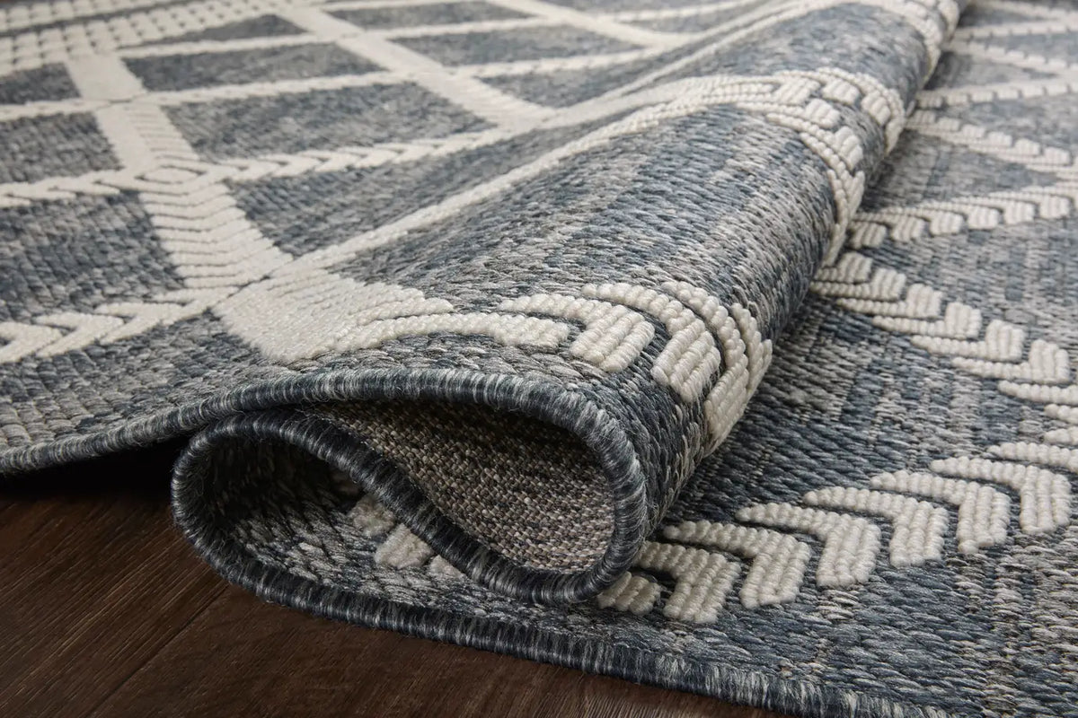 Loloi Rainier Rai-05 Denim/Ivory Rug - pile height