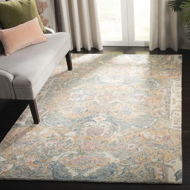 Safavieh Aubusson 5'-0" x 8'-0" Rug in Ivory / Sage