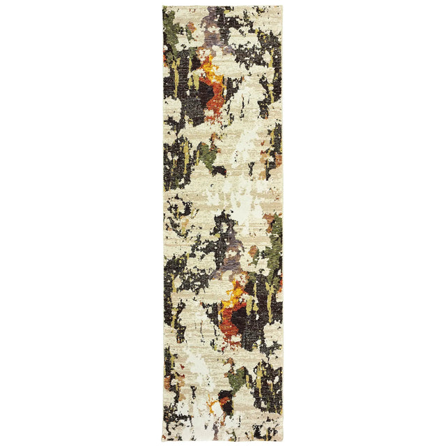 Oriental Weavers Sphinx Evolution 7770J Beige/Charcoal Rugs - runner