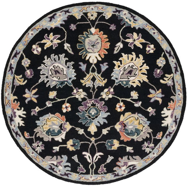Safavieh Blossom 6'-0" x 6'-0" Rug in Black / Blue