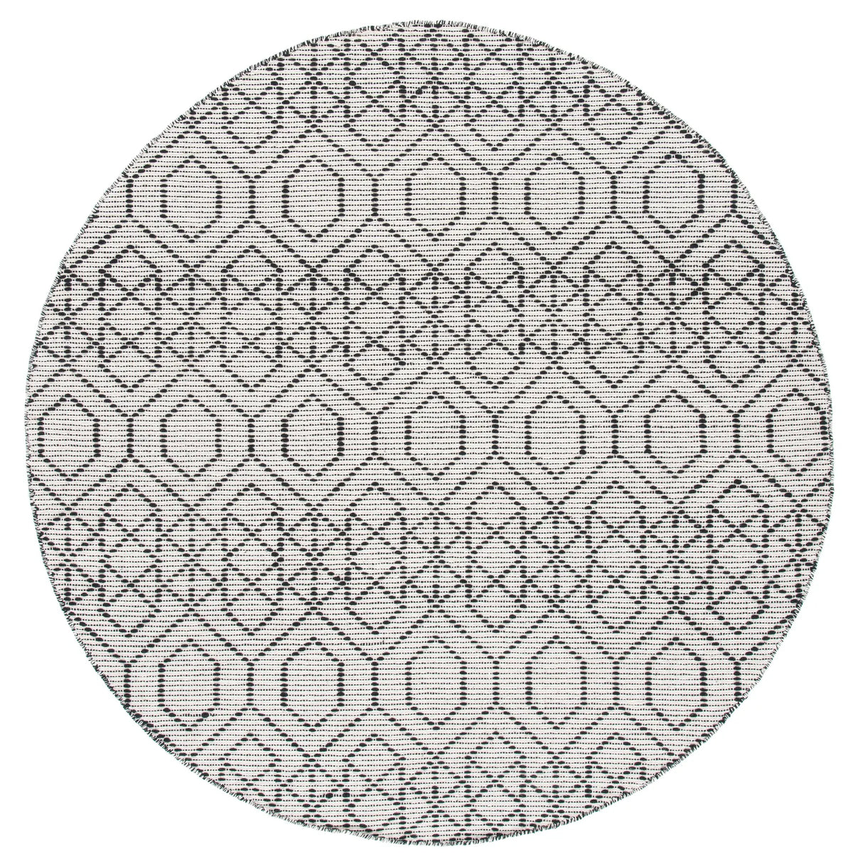 Safavieh Montauk 6'-0" x 6'-0" Rug in Black / Beige