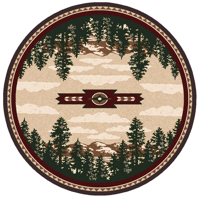 American Dakota Autumn Point Wine Rug