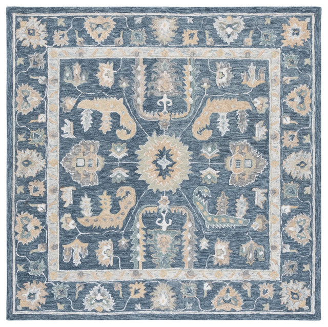 Safavieh Metro 6'-0" x 6'-0" Rug in Blue / Grey