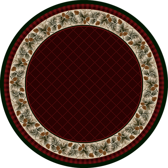 American Dakota Evergreen Garnet Rug