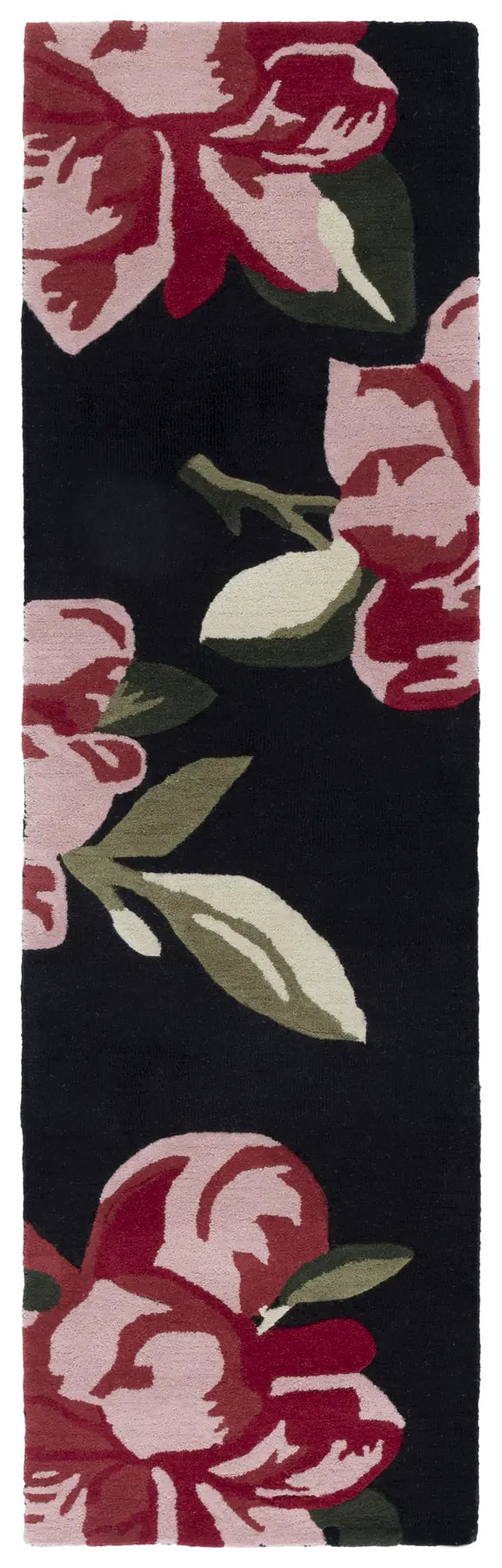 Safavieh Jardin 2'-3" x 8'-0" Rug in Black / Pink