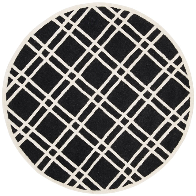Safavieh Cambridge 6'-0" x 6'-0" Rug in Black / Ivory