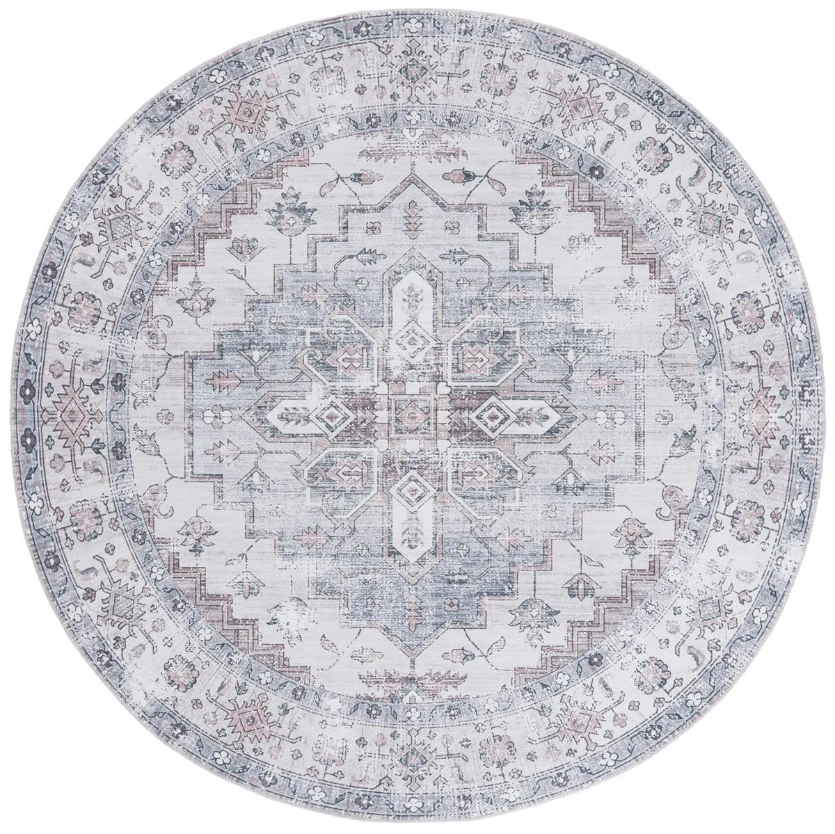 Safavieh Arizona 6'-0" x 6'-0" Rug in Grey / Ivory