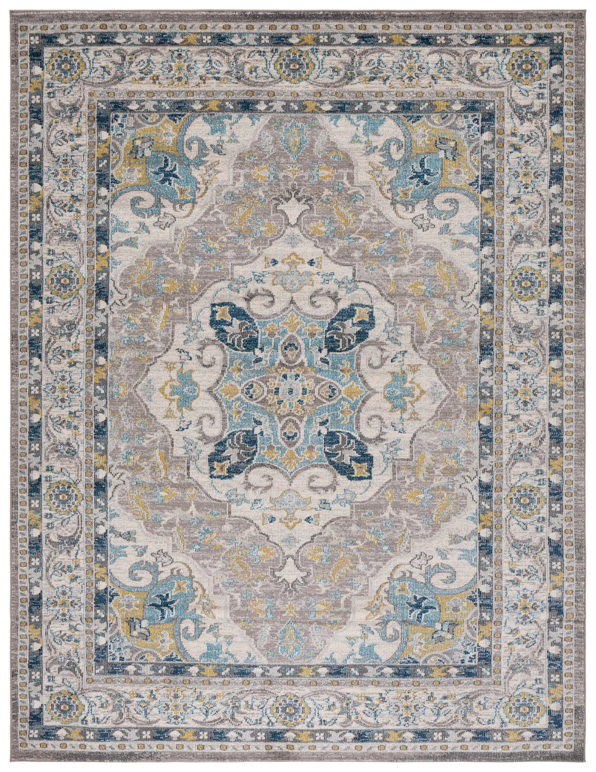 Safavieh Phoenix 100 10'-0" x 14'-0" Rug in Ivory / Grey