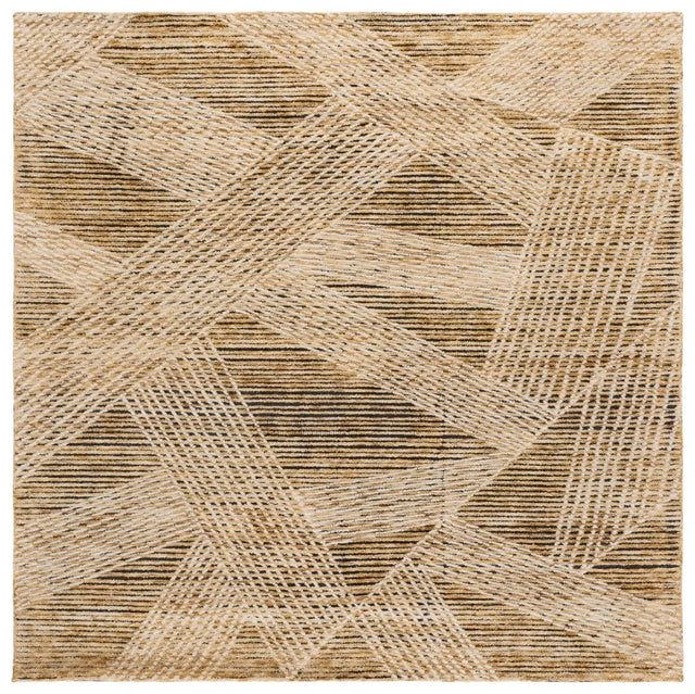 Safavieh Ebony 6'-0" x 6'-0" Rug in Gold / Ivory