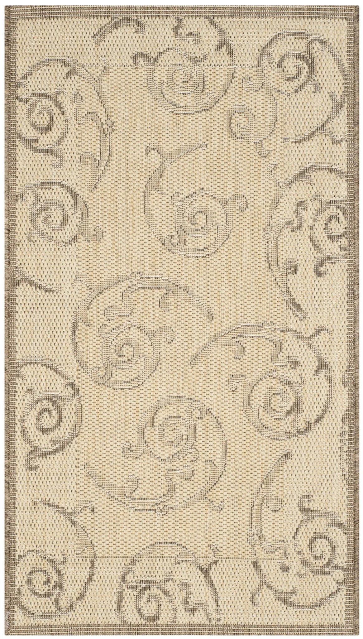 Safavieh Courtyard 2'-0" x 3'-7" Rug in Natural / Brown