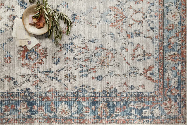 Loloi Bianca Bia-05 Dove/Multi Rugs - styled aerial 1