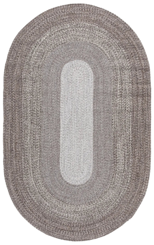 Safavieh Braided Fine Wool 5'-0" x 8'-0" Rug in Ivory / Brown
