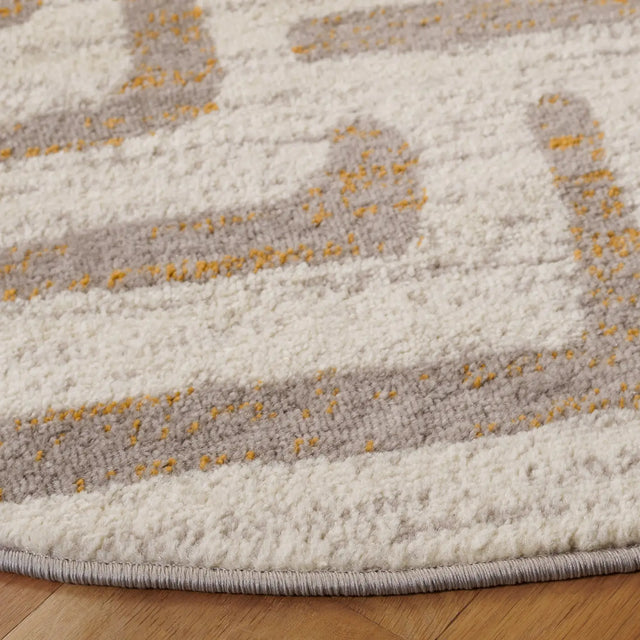 Safavieh Amsterdam 5'-1" x 5'-1" Rug in Ivory / Mauve