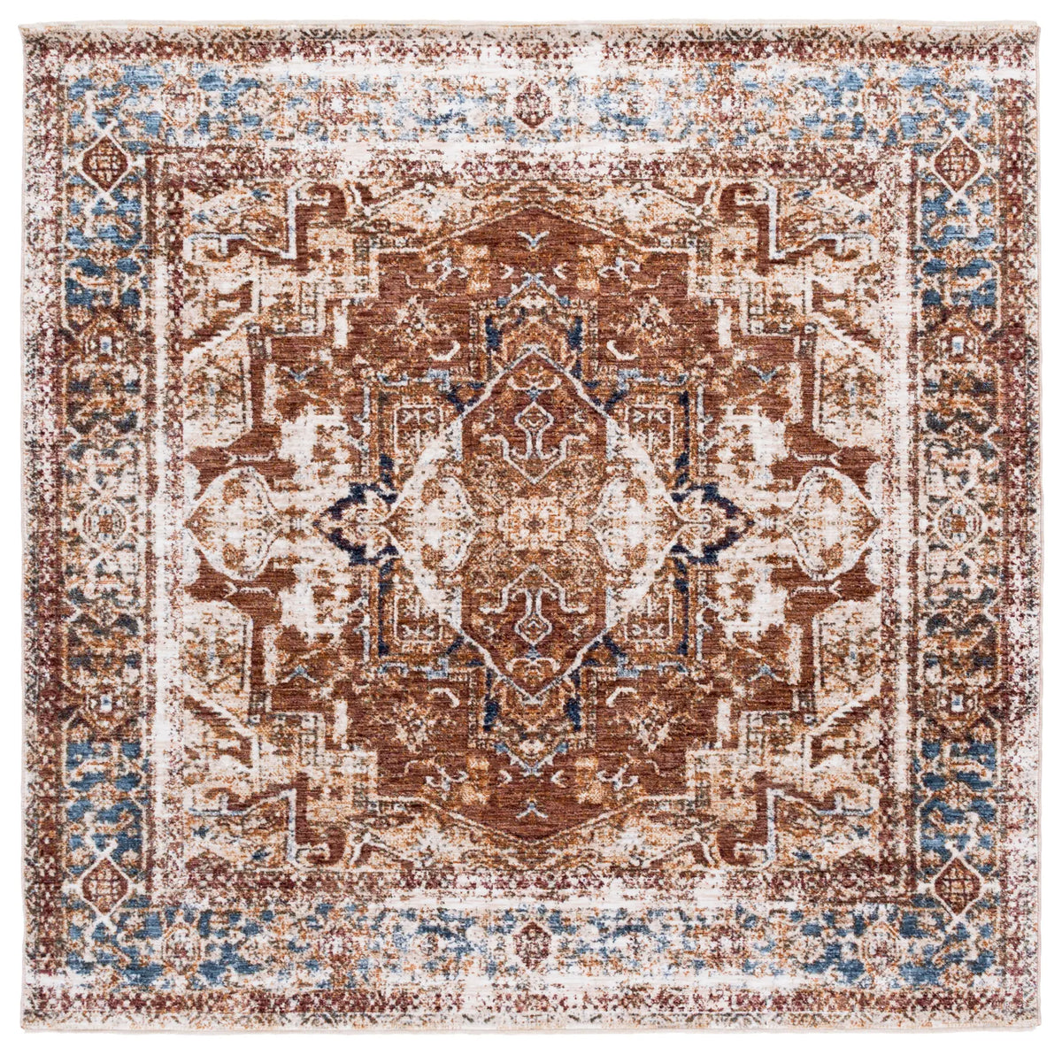 Safavieh Vintage Oushak 6'-7" x 6'-7" Rug in Beige / Ivory