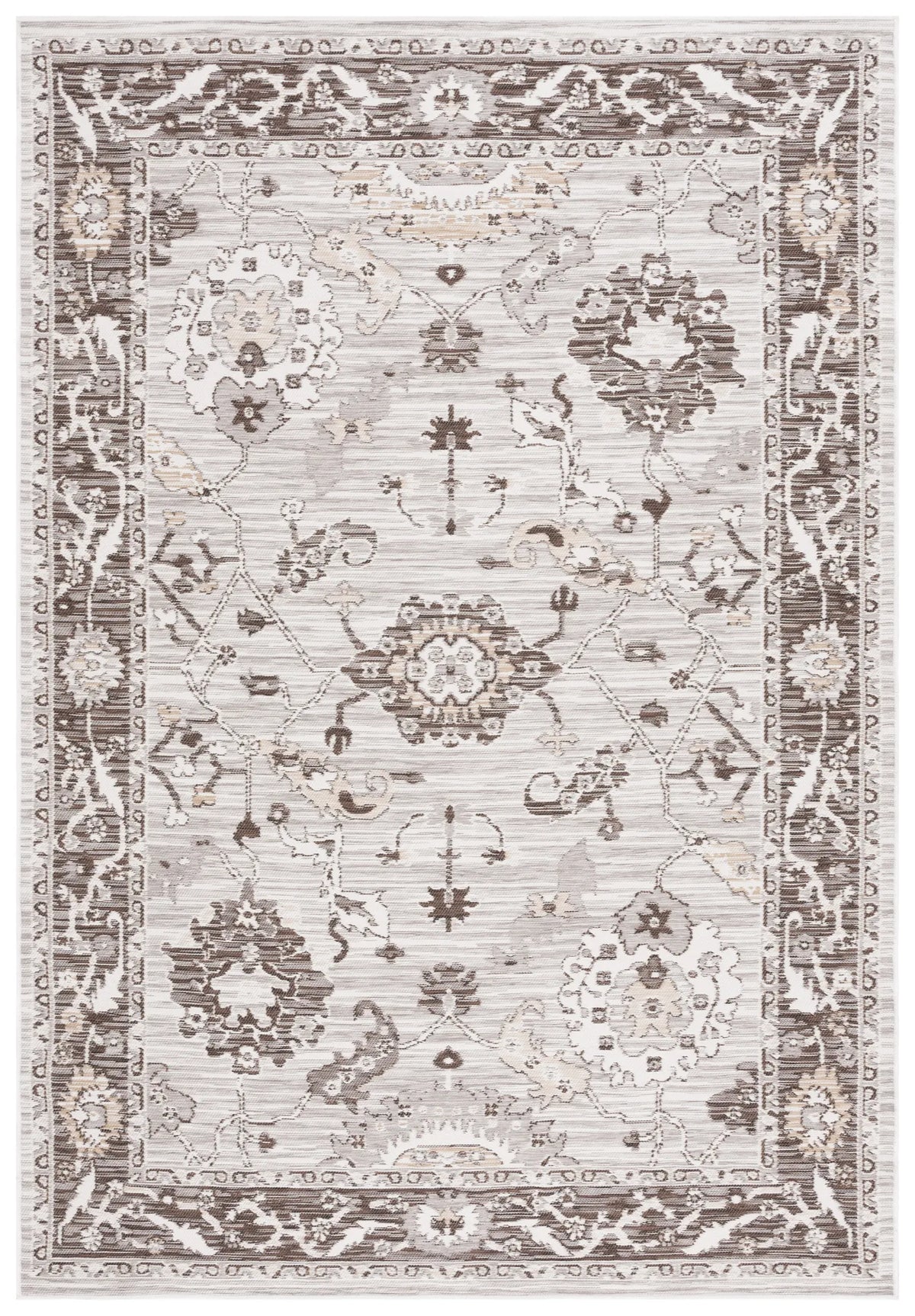 Safavieh Sunrise 4'-0" x 5'-7" Rug in Grey / Beige Black