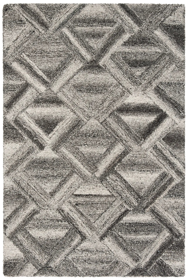 Safavieh Abstract 4'-0" x 6'-0" Rug in Grey / Black