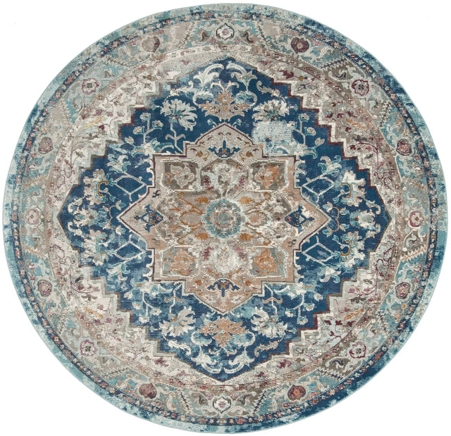 Safavieh Aria 6'-5" x 6'-5" Rug in Blue / Beige