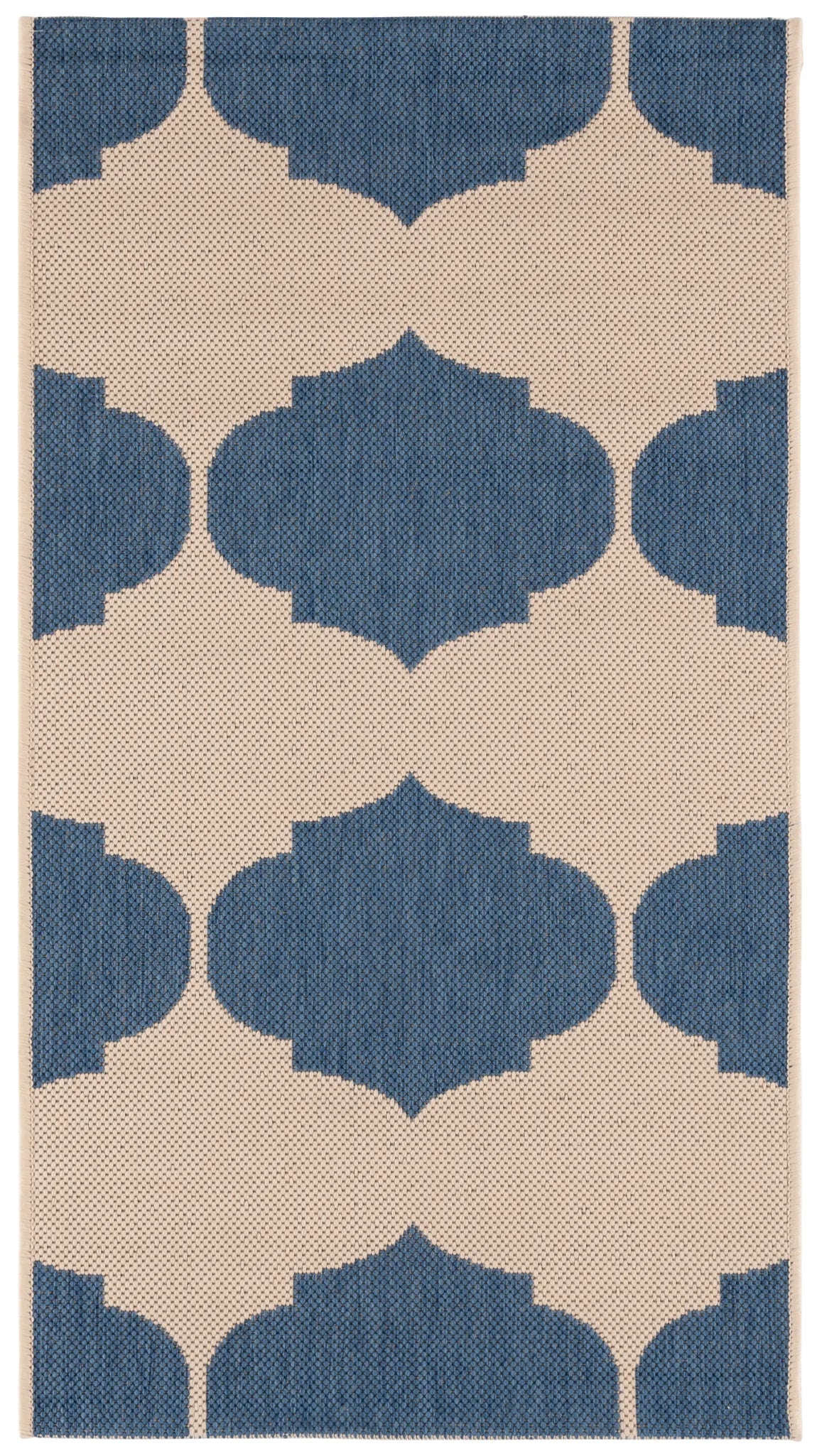 Safavieh Courtyard 2'-0" x 3'-7" Rug in Beige / Blue