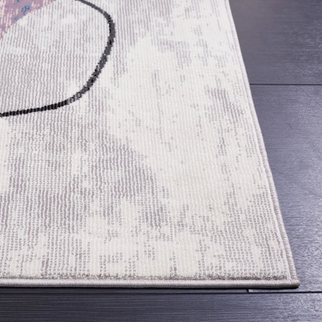 Safavieh Art Studio 4'-0" x 6'-0" Rug in Ivory / Blue