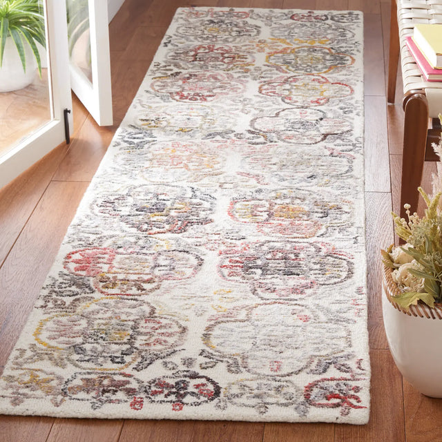 Safavieh Metro 2'-3" x 9'-0" Rug in Ivory / Red