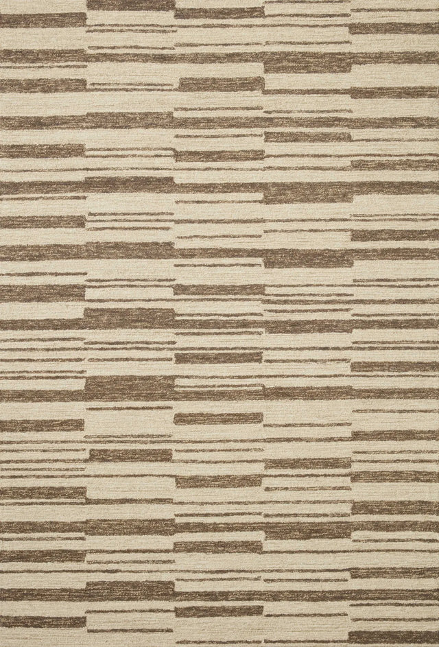 Chris Loves Julia x Loloi Polly POL-04 Beige / Tobacco Rug - main flat