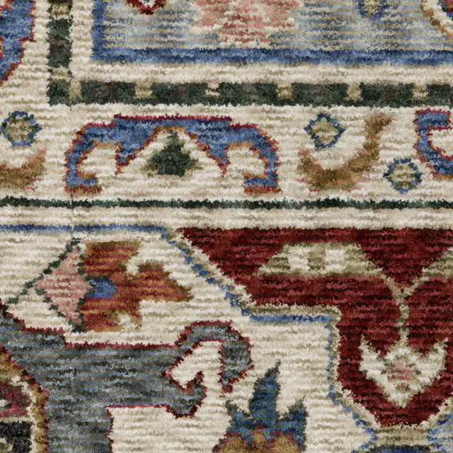 Oriental Weavers Sphinx HASTINGS HA04E Blue Geometric Rugs - room scene 2