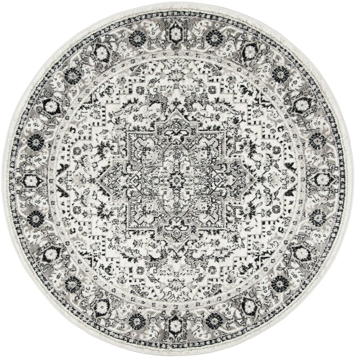 Safavieh Skyler 6'-7" x 6'-7" Rug in Grey / Ivory