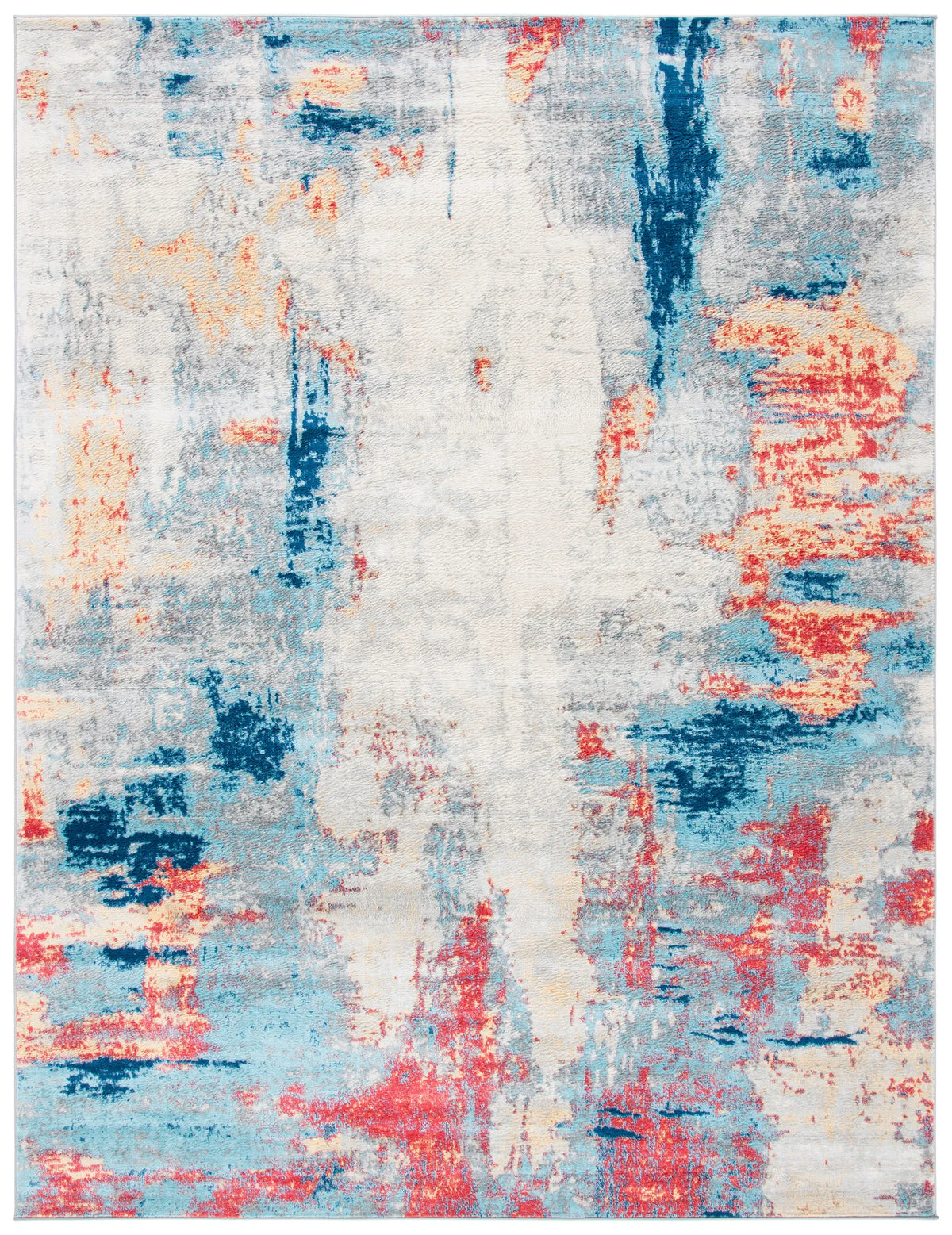 Safavieh Jasper 100 10'-0" x 13'-0" Rug in Grey / Red