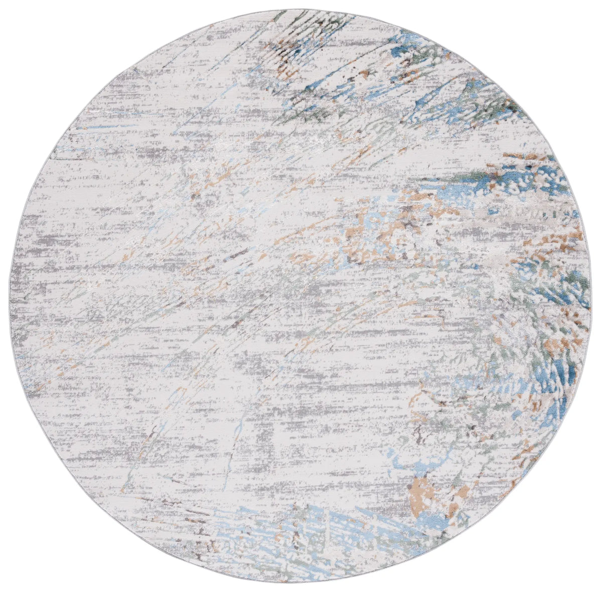 Safavieh Bel Air 6'-7" x 6'-7" Rug in Grey / Gold
