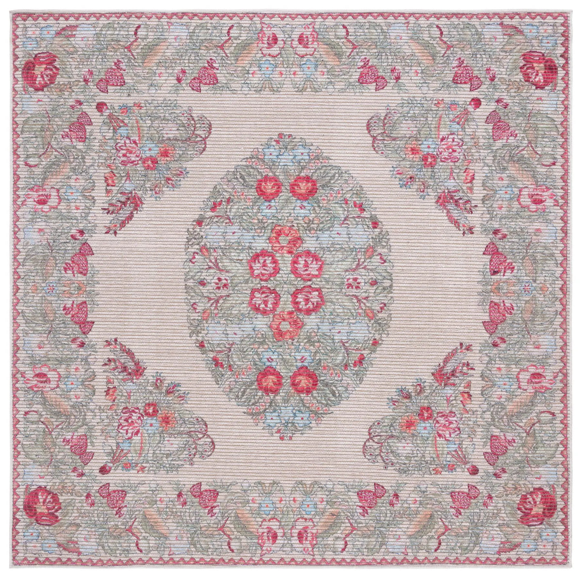 Safavieh Besarabian 6'-7" x 6'-7" Rug in Beige / Sage