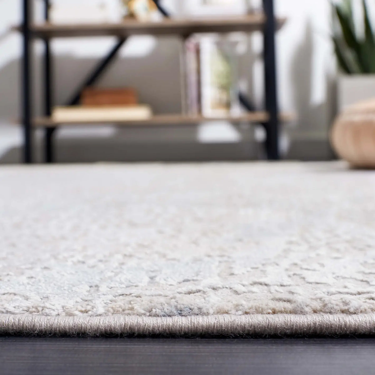 Safavieh Platinum 4'-0" x 6'-0" Rug in Grey / Ivory Beige