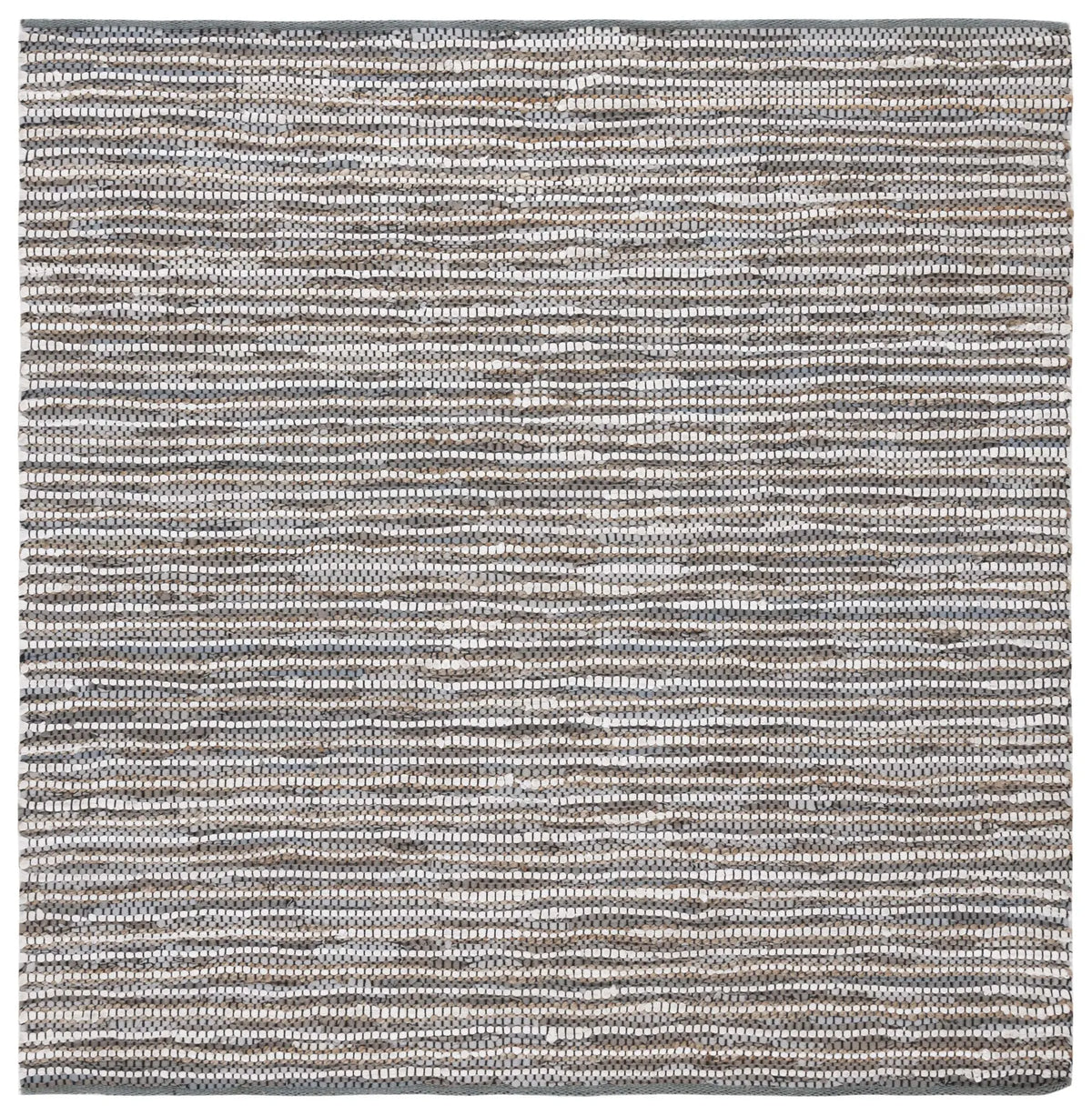 Safavieh Vintage Leather 6'-0" x 6'-0" Rug in Grey / Ivory