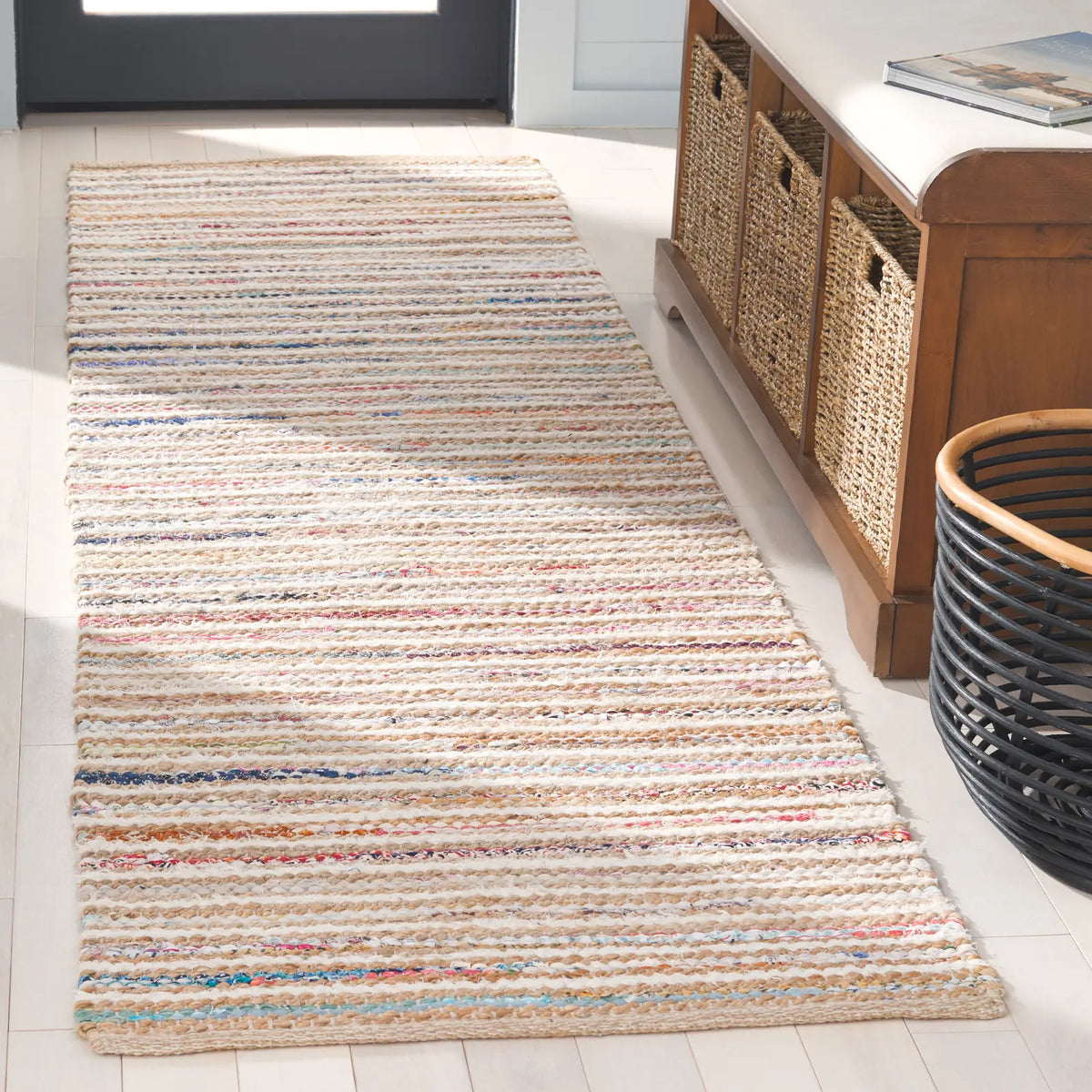 Safavieh Cape Cod 2'-3" x 8'-0" Rug in Natural / Rust