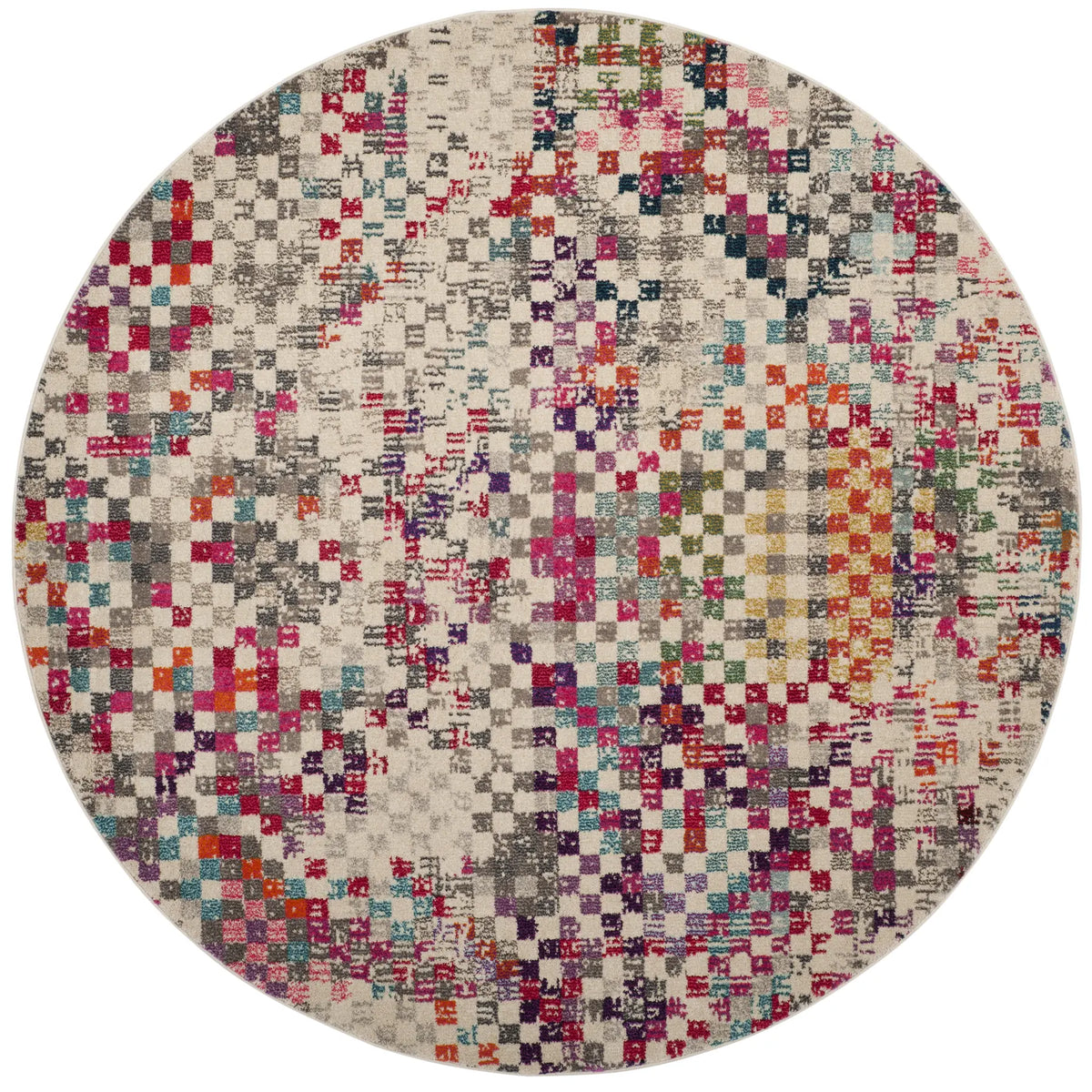 Safavieh Monaco 6'-7" x 6'-7" Rug in Grey / Multi