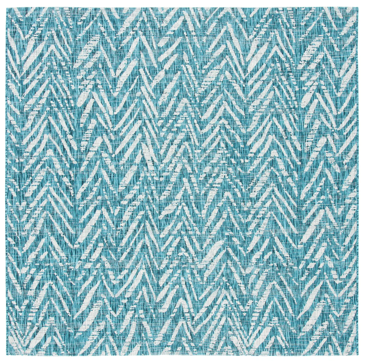 Safavieh Courtyard 6'-7" x 6'-7" Rug in Blue / Grey