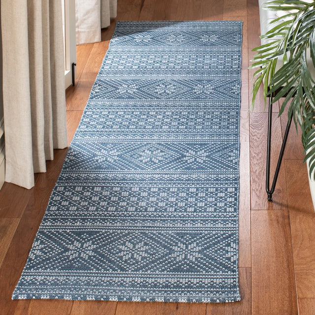 Safavieh Cedar Brook 2'-3" x 8'-0" Rug in Blue / Ivory