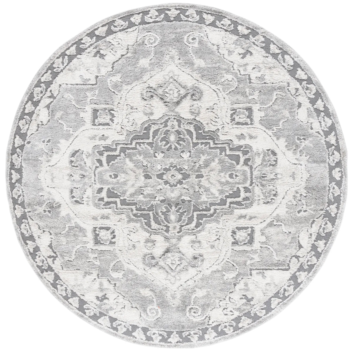 Safavieh Luna 6'-7" x 6'-7" Rug in Grey / Ivory