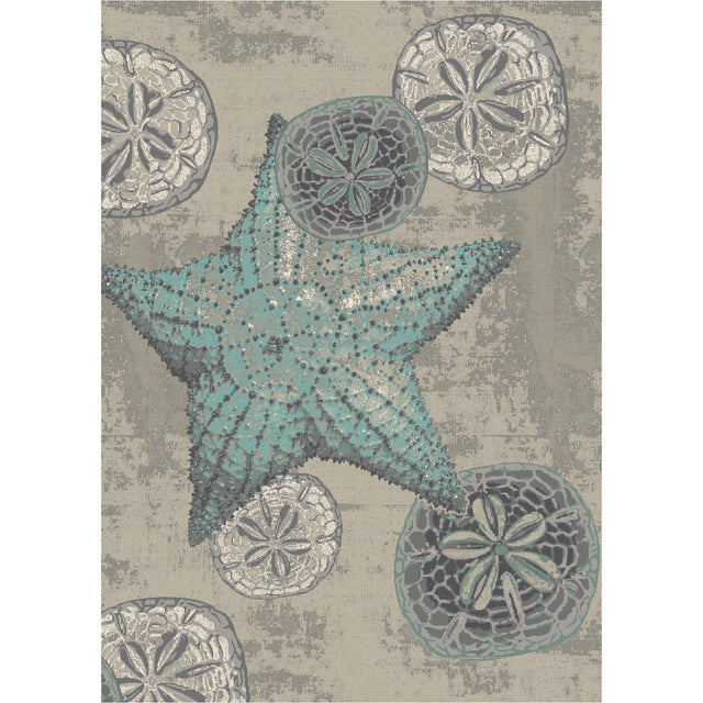 American Dakota Shore Thing Ocean Blue Rug