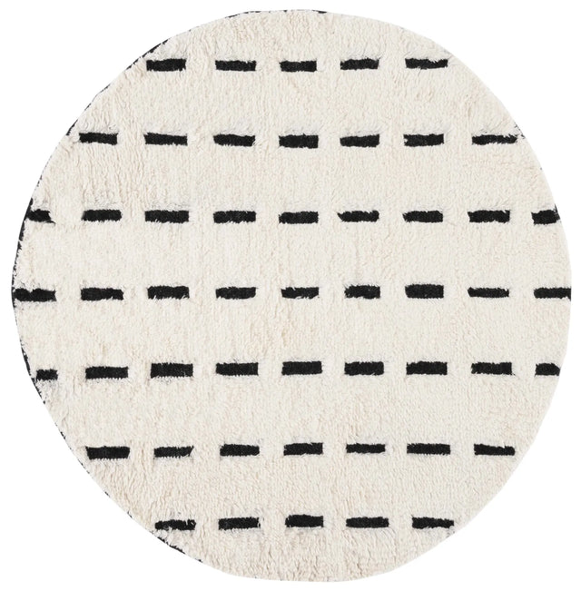 Safavieh Casablanca 6'-0" x 6'-0" Rug in Black / Ivory