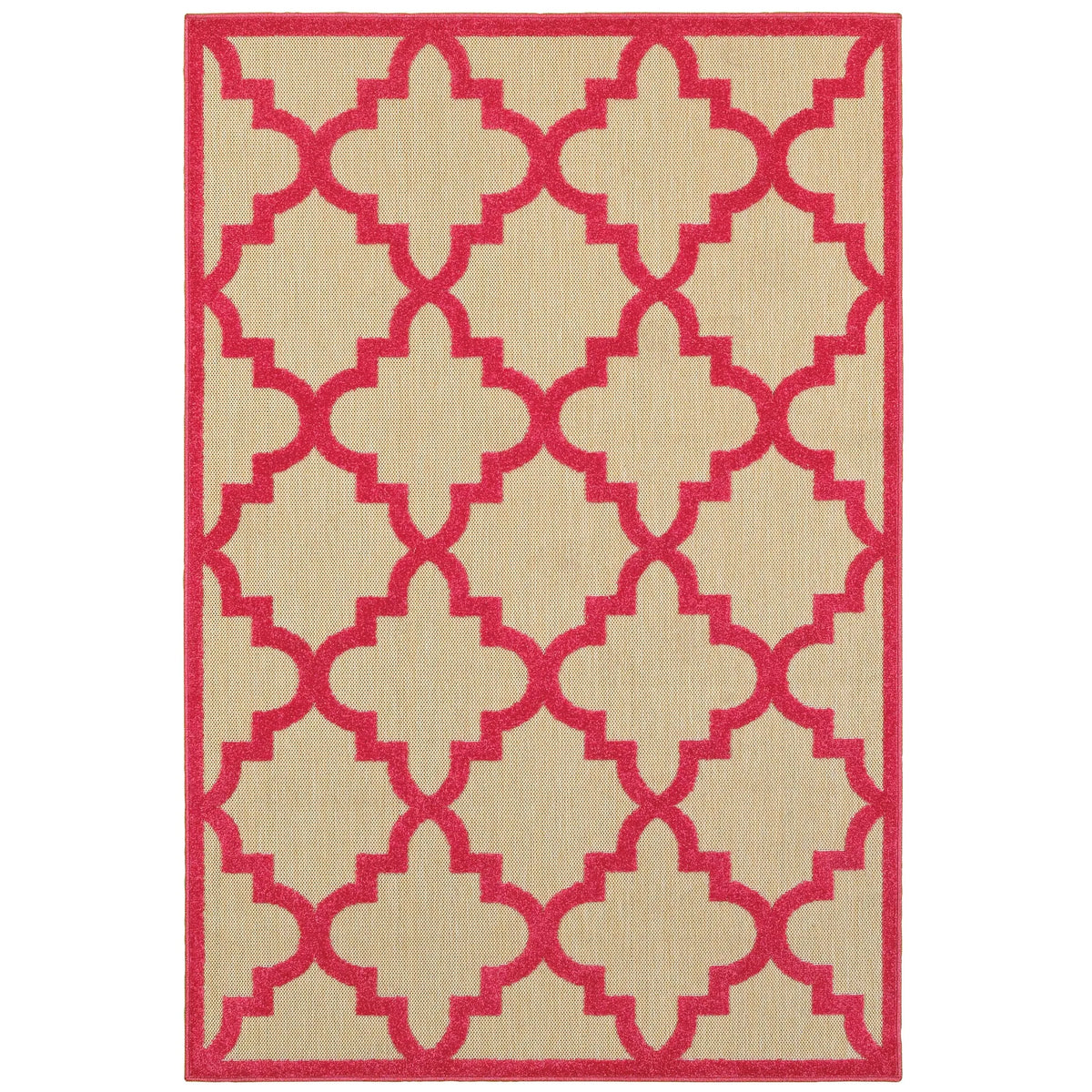 Oriental Weavers Sphinx Cayman 660P9 Sand / Pink Rugs - main flat